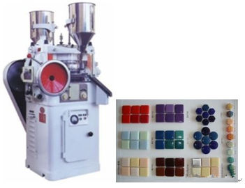 ガラス モザイク出版物機械、二重回転式タブレットの圧縮機械